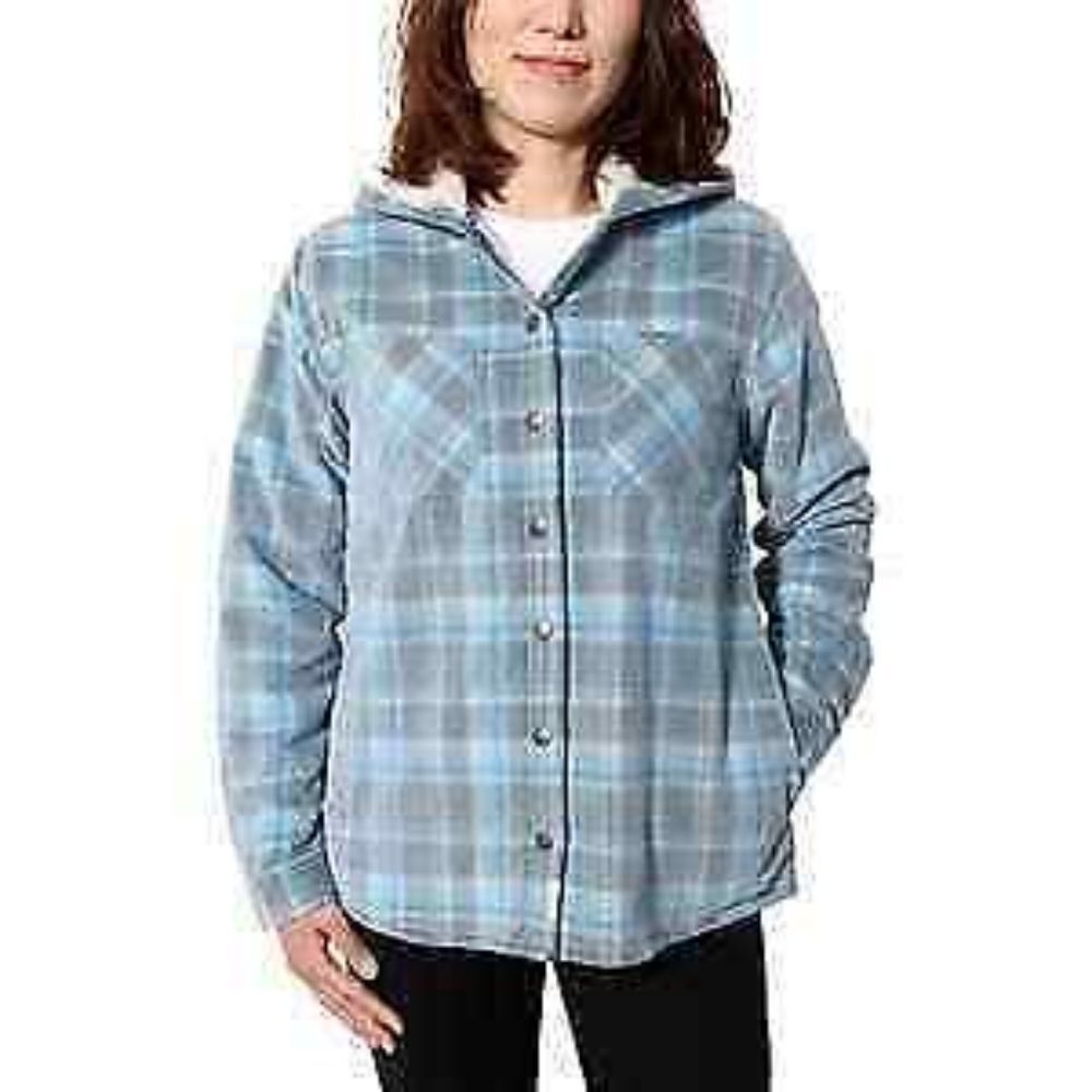 Soho Threads Ladies' Corduroy Hooded Shirt Jacket